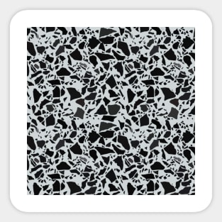 Monochrome Terrazzo Pattern Sticker